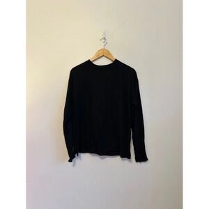 NWT A New Day Long Sleeve Crewneck T-Shirt in Black | Size Small